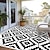 cheap Camping Equipment-Outdoor Mat Modern Pattern Outdoor Mat, Durable Plastic Mat for Decks, Camp Sites, Pool Decks &amp; RV