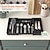 abordables Almacenamiento para la cocina-Organizador de cajón grande para cubiertos, bandeja expandible para utensilios de cocina, soporte para cubiertos y cubiertos sin BPA, almacenamiento de plástico ajustable para cucharas, tenedores y