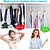 cheap Home Storage &amp; Hooks-200pcs Space-Saving Clothes Hanger Connector Hooks – Stackable Wardrobe Hooks for Closet Organization, Multi-Functional Home Storage, Space-Saving Hanger Links