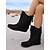 economico Stivali da cowboy e occidentali-stivali da donna con frange e dettagli cuciti, stile casual western, adatti per l&#039;uso all&#039;aperto e durante i festival