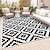 cheap Camping Equipment-Outdoor Mat Modern Pattern Outdoor Mat, Durable Plastic Mat for Decks, Camp Sites, Pool Decks &amp; RV
