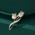 economico Spille e fermagli-Spille Classico Fiore Moda Spilla Gioielli Argento Oro Per Matrimonio Feste Regalo Fidanzamento Balli di fine anno Festival
