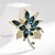 economico Spille e fermagli-Spille Classico Retrò Fiore Elegante Moda Personalizzato Semplice Spilla Gioielli Blu Per Matrimonio Feste Regalo Fidanzamento Balli di fine anno Festival