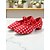 abordables Zapatos de baile para entrenar-Zapatos de baile con estampado de estrellas para mujer: calzado cómodo de tacón bajo para práctica y rendimiento en el salón de baile.