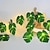 abordables Tiras de Luces LED-Luces de Cuento de Hadas Cadena de Luces Guirnalda de Hoja de Palma 3m 20LEDs adecuadas para Fiesta de Año Nuevo Tema de Jungla Boda Cumpleaños Decoración de Ventana Jardín Hogar Balcón