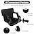 cheap Camping Equipment-Stadium Seating for Bleachers with Back Support and Thick Padded Cushion, 24 Inch Extra Wide Portable Reclining Folding Chair with Optional Arms, 4 Pockets and Shoulder Straps