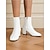 billiga Ankelstövlar-Vita ankelstövlar i konstläder för kvinnor – stilfulla stövlar med blockklack och dragkedja i sidan för vardags-, arbets- och vardagskläder