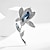 baratos Pregadeiras e Pins-Broches Clássico Retro Flor Elegante Moda Personalizada Simples Luxo Broche Jóias Prata Para Casamento Festa Presente Noivado Baile de Formatura Festival