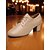 economico Scarpe per danza jazz-scarpe da ballo da donna in vera pelle blu con lacci, modello Oxford, tacco basso a blocco - da sala da ballo professionale &amp;calzature per esercizi di latino