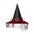 economico Accessori di Halloween-Cappello da strega di Halloween da donna: cappello gotico a punta con pizzo e fibbia di strass in più colori per feste in maschera e cosplay