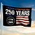 billige 250-års jubilæum-Amerikansk 250-års jubilæumsflag, amerika, år 1776-2026, patriotiske stjerner, haveskilte, festartikler, hængende dekoration til hjemmet, have, velkomstbaggrund, 50-års jubilæum, 9x1,5 meter, 4. juli, uafhængighedsdag