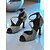 preiswerte Lateinamerikanische Schuhe-Damen-Latin-Tanzschuhe aus rotem Satin mit Strasssteinen – offene Zehenpartie, Knöchelriemen und High Heels für die Gatsby-Party &amp;Gesellschaftstanz
