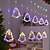 cheap Party String Lights-3.5M  curtain light, leather wire light string,circular tree, five pointed star shaped indoor bedroom, living room, party, holiday atmosphere decoration light, 8-function Usb