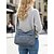 preiswerte Umhängetaschen-Braune Umhängetasche aus Kunstleder für Damen mit mehreren Reißverschlusstaschen, lässige Vintage-Schulterhandtasche, leichte Kuriertasche für den täglichen Gebrauch, Reisen und Einkaufen