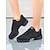 billige Dansesneakers-Sorte mesh jazzdanssneakers til damer - lette, åndbare professionelle øvelsessko til latin, hiphop og ballroom