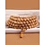 abordables Joyas para hombres-Pulsera de cuentas de madera multicapa para hombre, pulsera de mala de oración vintage, joyería de moda de varios colores, regalo navideño único para uso diario y fiestas.