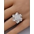 preiswerte Damenringe-Drehbarer Weihnachtsring mit Schneeflocke für Damen, verstellbarer personalisierter Schmuck mit Gold- und Silberkristallen, eleganter Cocktailring für die Feiertage, perfekt für Partys und Geschenke