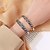 abordables Bracelets-Bracelet Le style rétro Zircon Séries de totem ancien Mode Tendance Bracelet Bijoux Argent Doré Rond pour Mariage Soirée Fiançailles Bal de promo