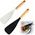 ieftine Ustensile de Gătit-Lingură spatulă multifuncțională cu mâner ergonomic din lemn - ustensilă de bucătărie durabilă, antiaderentă, pentru gătit, servit, răsturnat clătite, amestecat supă, amestecat aluat - neagră &amp;opțiuni
