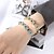abordables Bracelets-Bracelet Classique Zircon Forme de Lettres Élégant ancien Tendance Bracelet Bijoux Argent Doré Carré pour Mariage Soirée Fiançailles Bal de promo