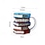 baratos Canecas &amp; Chávenas-Caneca com livros pintados em 3D, caneca de café original com livros pintados em 3D, presente de Natal divertido; caneca de vidro colorida com uma pilha de livros exclusivos; presente para colecionadores, leitores, bibliotecários e amantes da literatura.