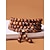 abordables Joyas para hombres-Pulsera de cuentas de madera multicapa para hombre, pulsera de mala de oración vintage, joyería de moda de varios colores, regalo navideño único para uso diario y fiestas.