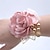 cheap Wedding Bouqets-Wedding wrist flowers Wrist Corsages Wedding / Event / Party Metal / Fabrics Flower Style