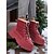 abordables Chaussures de Noël pour Femmes-Bottes d&#039;hiver imperméables et chaudes pour femmes, doublées de fourrure, bottes de neige à plateforme à lacets avec semelle antidérapante, chaussures décontractées d&#039;extérieur à la mode pour temps