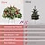 baratos Decorações para Exteriores-Decorações pré-iluminadas para árvores de Natal ao ar livre de 24" com luzes, arbustos de plantio pré-iluminados com enchimento remoto para urna de Natal para varanda, quintal, jardim, decoração de