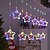 cheap Party String Lights-3.5M  curtain light, leather wire light string,circular tree, five pointed star shaped indoor bedroom, living room, party, holiday atmosphere decoration light, 8-function Usb
