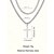 abordables Accesorios navideños-Collar con colgante de cruz de acero inoxidable para hombre, cadena de joyería de moda duradera, elegante regalo cristiano para Navidad, fiestas y uso diario.