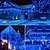 billige Festlygter-LED Istapper Lygter 10M 5M Hængende Gardin Fe Lys 216Leds 500Leds Fleksibel Ferie Lyskæde til Indendørs Udendørs Fest Gårde Korridorer Gardiner Belysning