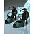 preiswerte Lateinamerikanische Schuhe-Damen-Latin-Tanzschuhe aus rotem Satin mit Strasssteinen – offene Zehenpartie, Knöchelriemen und High Heels für die Gatsby-Party &amp;Gesellschaftstanz