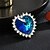 economico Spille e fermagli-Spille Classico Retrò Elegante Moda Lusso Spilla Gioielli Blu Per Matrimonio Feste Regalo Fidanzamento Balli di fine anno Festival