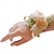 billiga Bröllopsbuketter-Bröllop handled blommor Handleds Corsage Bröllop / Fest Tyg Blomstil