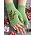preiswerte Handschuhe für Damen-Weihnachtshandschuhe für Damen mit Stickerei – Blumenmuster mit Bienen, Material: Baumwollfaden, in mehreren Farben erhältlich, perfekt für die Winterferien und festliche Anlässe