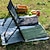 baratos Equipamento de Camping-cadeira de praia portátil cadeira de praia dobrável com encosto ajustável para pátio, praia, viagens internas e externas e gramado