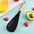ieftine Ustensile de Gătit-Lingură spatulă multifuncțională cu mâner ergonomic din lemn - ustensilă de bucătărie durabilă, antiaderentă, pentru gătit, servit, răsturnat clătite, amestecat supă, amestecat aluat - neagră &amp;opțiuni