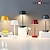 baratos Candeeiros de mesa-Luminária de mesa de metal moderna recarregável usb - luminária de mesa com atmosfera elegante para sala de estar, quarto, cabeceira, luz noturna, ornamento de iluminação 1 peça