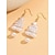 abordables Boucle d&amp;#39;oreille pour femme-Boucles d'oreilles de Noël en acrylique pour femmes avec motif étoile et perle, en forme d'arbre festif, parfaites pour la mode des fêtes et les cadeaux