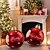 levne Venkovní dekorace-2 ks vánoční venkovní nafukovací zdobené koule 60 cm (23,6 palce), obrovské velké vánoční ozdoby na strom, dvůr, trávník, zahradu, verandu, nafukovací koule, ozdoby s pumpičkou