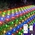 abordables Guirlandes lumineuses led-Ensemble de Lumières en Maille Liables 3 En 1 Intérieures et Extérieures Atmosphère de Décoration de Nouvel An Mariage Festival 13 Télécommande Clé 31V Tension Sûre 1,5 * 1,5M-96Leds/3 * 2M-192Leds