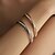 abordables Brazaletes-Zirconio Estilo retro Clásico Forma de Alfabeto Estilo lindo Personalizado Sencillo Cromo Pulsera pulsera Plata / Dorado Para Boda Fiesta Pedida Fiesta de baile