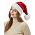 זול כובעי נשים-כובע סנטה קלאוס סרוג לנשים וילדים, כובע חג מולד נעים מפוליאסטר עם פונפון, מושלם לתמונות משפחתיות לחג ומתנות לחג המולד