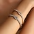baratos Pulseiras-Zircão Clássico Mini Personalizada Simples Na moda cromada Pulseira de jóias Prata / Dourado Para Casamento Festa Noivado Baile de Formatura