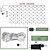 abordables Guirlandes lumineuses led-Ensemble de Lumières en Maille Liables 3 En 1 Intérieures et Extérieures Atmosphère de Décoration de Nouvel An Mariage Festival 13 Télécommande Clé 31V Tension Sûre 1,5 * 1,5M-96Leds/3 * 2M-192Leds