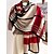 economico Sciarpe da donna-sciarpa scozzese in poliestere da donna, comoda ed elegante per l'inverno, regalo di Natale perfetto in diversi colori