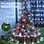 cheap Party String Lights-Solar Waterfall Lights LED Tree String Lights Ponytail Shaped Fairy Lights 2m 200LEDs 8 Modes Lighting Outdoor Garden Balcony Tree Decoration Atmosphere Light