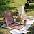 baratos Equipamento de Camping-cadeira de praia portátil cadeira de praia dobrável com encosto ajustável para pátio, praia, viagens internas e externas e gramado