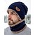 billige Juletilbehør-Unisex strikket lue og halsmansjettsett, fleecefôret vintervarm 2-delt, koselig julegave til utendørssport, ski og hverdagsbruk